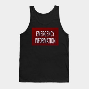 Emergency Information Tank Top